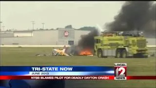 Pilot blamed for deadly Dayton air show crash