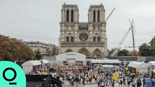 Notre-Dame Cathedral’s Reopening Is Set for 2024 as Its Spire Emerges From Rubble
