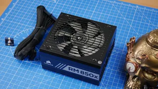 Corsair RM850x Power Supply unboxing and setup and why you need a premium PSU cable kit