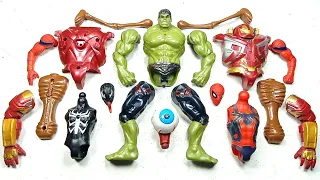 Merakit Mainan Hulk Smash Vs Hulk Buster Vs Spider-Man Vs Venom Vs Siren Head ~ Avengers