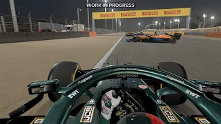 Lando Norris takes himself out of the race on F1 2021