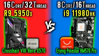 Ryzen 9 5950x vs i9 11980hk Test in Total War: Three Kingdoms | i9 11980hk vs R9 5950x