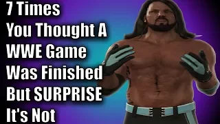 7 Times You Thought A WWE Game Was Finished But SURPRISE It's Not Over Just Yet