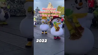 Disneyland Christmas Parade - 1988 vs 2022 (Snowmen are always the main characters) #disneyland