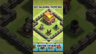 New! Best TH4 Defense/Trophy Base Clash of clans #clashofclans #th4 #coc