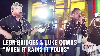 CMT Crossroads: Leon Bridges and Luke Combs | "When It Rains It Pours" | Sneak Peek