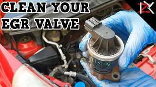 How To Clean Car EGR Valve - Honda EGR System OBD II P0401 Fault Fix