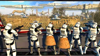 Clones Hold Walls from Ryloth INVASION! - Men of War: Star Wars Mod Battle Simulator