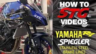 Yamaha R7 Spiegler Stainless Steel Brake Lines Install | Sportbike Track Gear