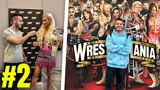 🎤 CHARLANDO con las SUPERESTRELLAS de WWE y VISITA por la SUPERSTORE | Vlog Wrestlemania 39 #2