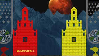 Castle Destruction Marble Race with Density Roulette ☆ The War Day #81-83