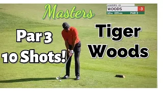 Tiger Woods hits 3 balls in the water on hole 12 of the Masters On Sunday 2020