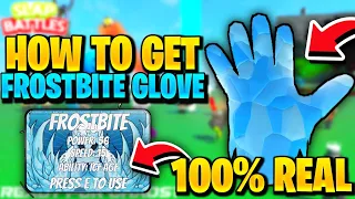 🔥*REAL* HOW TO GET THE FROSTBITE GLOVE + ICE ESSENCE BADGE IN SLAP BATTLE! Roblox Slap Battles
