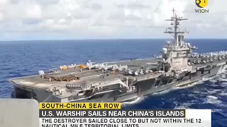 US warship sails near China's islands