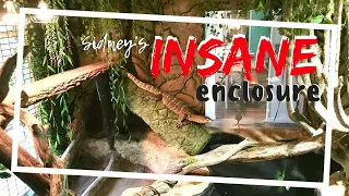 Sidney the Water Monitor's EPIC Enclosure