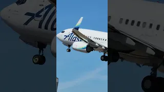 Alaska Airlines Boeing 737-700 Departs Seattle Tacoma International Airport