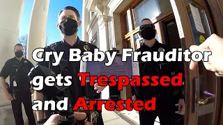 Cry Baby Frauditor gets Trespassed and Arrested