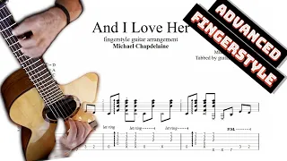 And I Love Her TAB (Michael Chapdelaine) - fingerstyle guitar tabs (PDF + Guitar Pro)