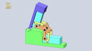 Multiple-Bar Mechanism Of A Automobile Door Hinge