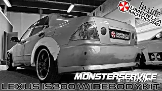 Inside UMC - Monsterservice Widebodykit Montage am Lexus IS - Toyota Altezza