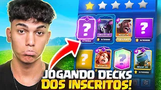 TESTANDO E AVALIANDO O DECK DOS INSCRITOS! *tá foda😢* ep.25