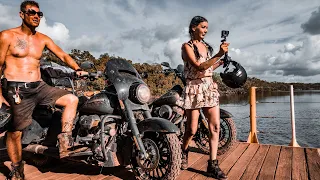 So close NOW ! Cape York Road King Motorbike Adventure