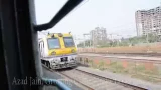 Mumbai Local Train from Western line Crossing