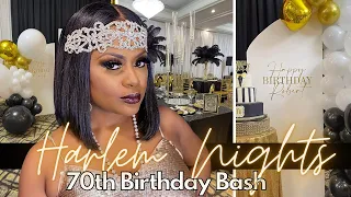 HARLEM NIGHTS THEMED 70TH BIRTHDAY PARTY IDEAS| LIVING LUXURIOUSLY FOR LESS| EVENT PLANNING