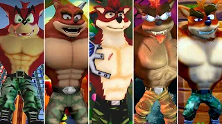 Evolution of Crunch Bandicoot in Crash Bandicoot Games