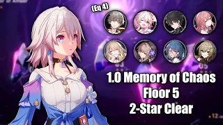 1.0 MoC Floor 5 Two Star Clear With Free Characters Only [Honkai: Star Rail]