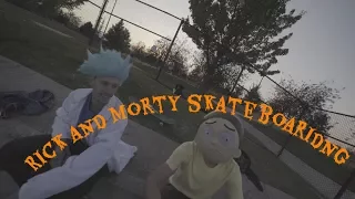 RICK AND MORTY SKATEBOARDING! FRIDAY THE 13TH!