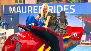 IAAPA Expo 2019! First Cruise Ship Roller Coaster, New Theme Park Tech, Robots, Animatronics