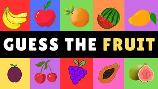 🍊🍉🍍GUESS THE FRUIT IN 5s 🧭 | 20 FRUITS VOCABULARY GAME FOR KIDS #fruitnames  #educationalvideos