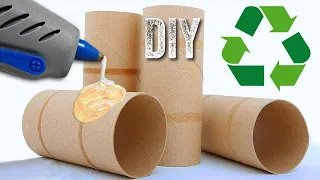 ЗИМНИЕ ПОДЕЛКИ из ВТУЛОК своими руками. Невероятные идеи декора из втулок. DIY Christmas crafts.