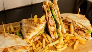 Chicken Tikka Club Sandwich | With Amazing Sauce | Ifra Cuisine