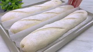 Everyone loves this recipe❗️French Bread❗Liquid dough in 1 hour.