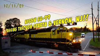 NYS&W SU-99 Passing Through Sparta & Vernon, NJ! 10/11/21