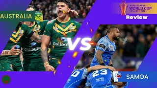 2021 Rugby League World Cup Final In Depth Review! Australia Kangaroos vs. Toa Samoa!