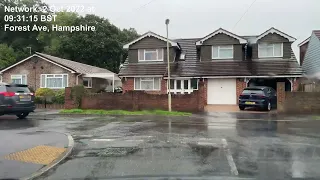 Over an hour driving in the rain on a Sunday morning in UK autumn