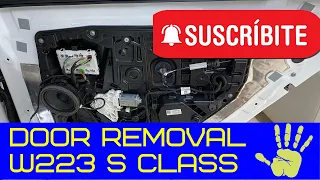 How to remove door panel / door on mercedes W223