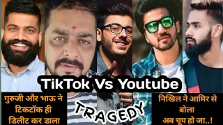 Technical Guruji, Hindustani Bhau, Mumbiker Nikhil, Reacted on Carryminati's deleted video...