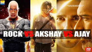 The Rock Dwayne Johnson Black Adam vs Akshay Ram Setu Vs Ajay Thank God Clash on Diwali