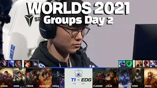 T1 vs EDG | Worlds 2021 Groups Day2 (full game)