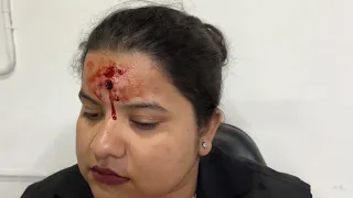 How to make a bullet wound #makeuptutorial  #gunfighters #vlccindia