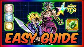 Easy Guide to Grind LR TEQ Trunks and Broly! DBZ: Dokkan Battle