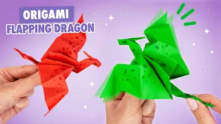 Dragón volador de papel de origami | Cómo hacer un dragón de papel