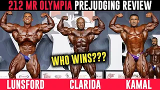 212 Mr Olympia PREJUDGING Review 2021 | WHO WINS? Shaun Clarida vs Derek Lunsford vs Kamal Elgargni?