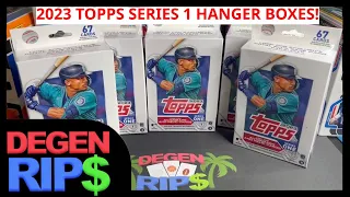 Hangers = Bangers? 2023 Topps Series 1 Baseball Hanger Box Review!