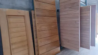 Como fazer uma porta pivotante de madeira maciça