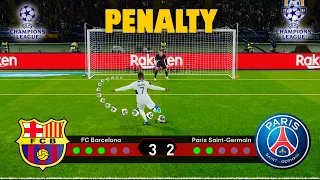 PENALTY | Barcelona vs PSG | UEFA Champions League, quarter-finals,  2 nd match | Game play PES 21